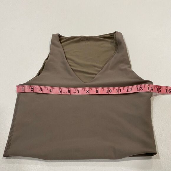 YPB by Express Brown V-Neck Active Tank Top Size M Medium - Picture 4 of 5